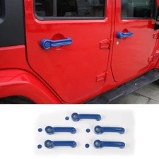 Door Handle & Tailgate Handle Decor Cover Trim For Jeep Wrangler JK 2007-17 Blue