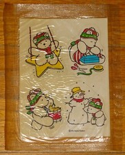 VTG 1986 DAYTON HUDSON CINNAMON TOAST CRUNCH SANTABEAR STICKERS~PROMO~SEALED