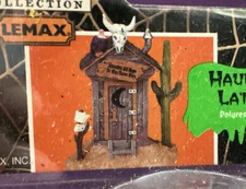 Lemax Spooky Town Halloween Village Accessory ~ HAUNTED OUTHOUSE ~ #82493