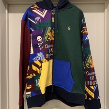 patchwork rugby hoodie