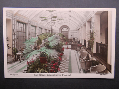 Sonnenzimmer Rekonvaleszenzkrankenhaus SOUTHPORT Lancashire - Kay & Foley RP um 1935
