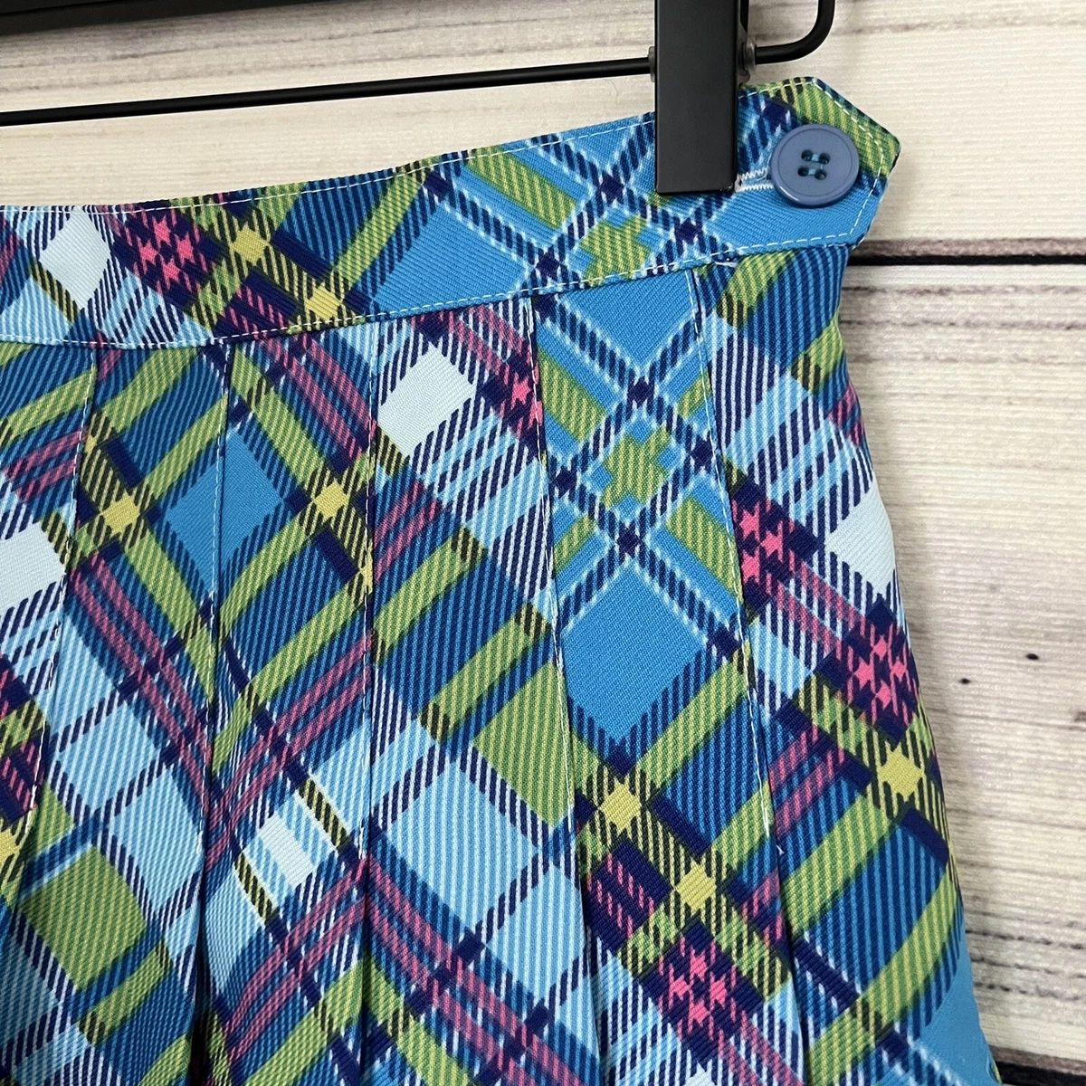 American apparel plaid pleated skirt cheap