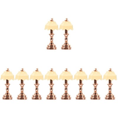  5 PCS Miniatur Mini-Essen Puppenhaus Nachttischlampe Modellbau