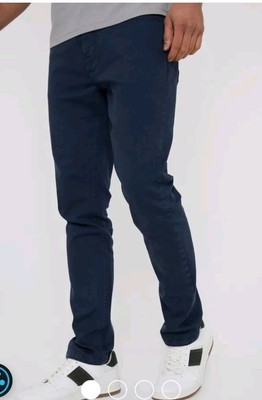 Threadbare Denim  Dark Blue Cotton Pants Size 32 Inseam 32 NWT