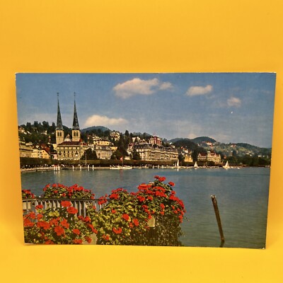 LUCERNE Vintage POSTCARD SWITZERLAND Europe Different Places And Town LUZERN #5