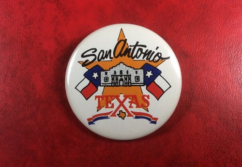 Anstecknadel Button Badge SAN ANTONIO TEXAS. Metall.1989. - Bild 1 von 2