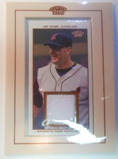 Jim Thome 2003 Topps 206 Framed Game-Worn Jersey Relic #TR-JT Cleveland Indians