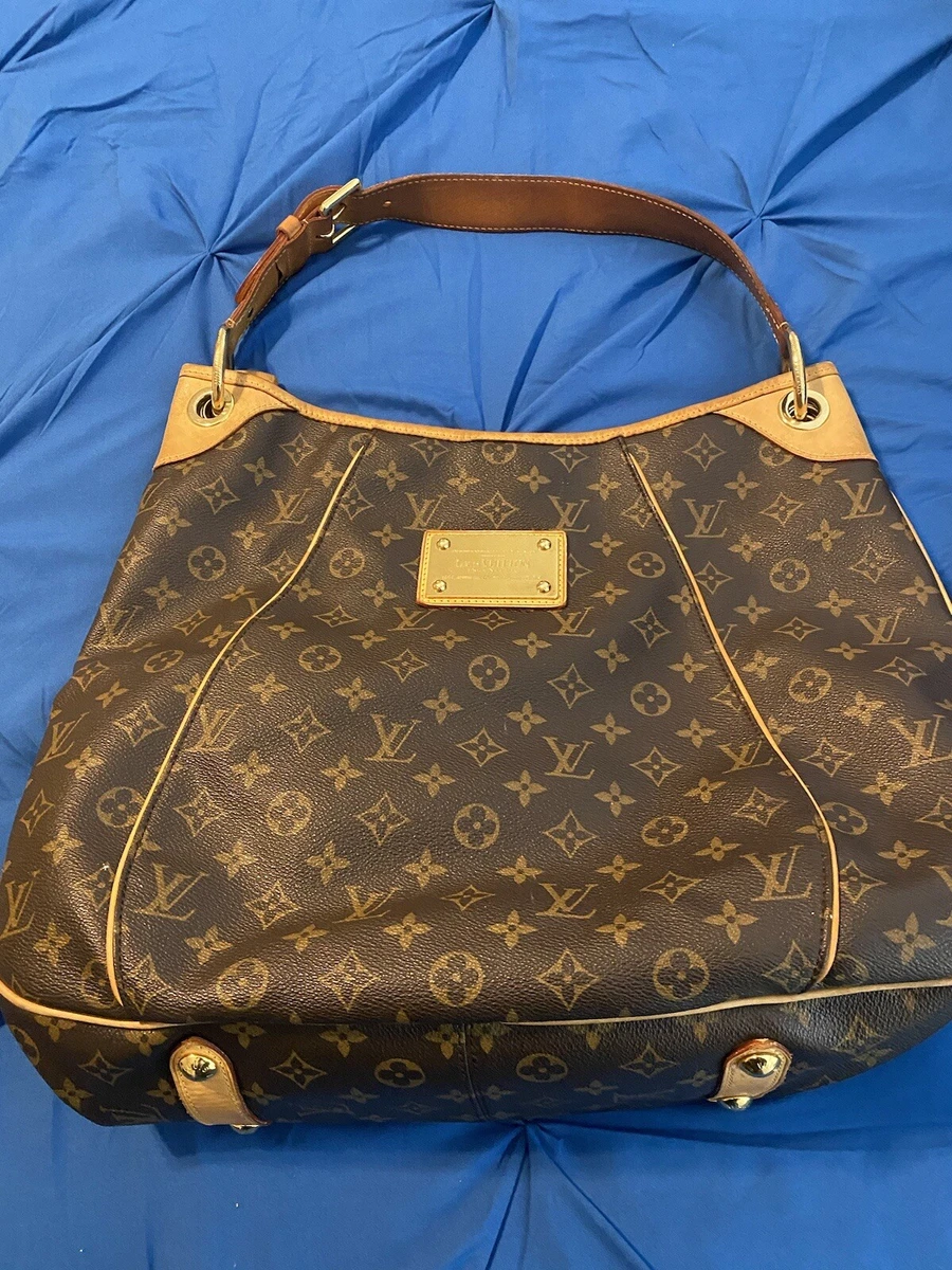 Authentic Louis Vuitton Galliera GM Monogram Hobo Shoulder Handbag