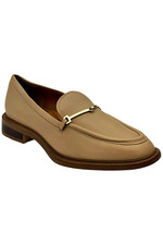 Franco Sarto Women's EDA Classic Slip on Loafer Oyster Beige