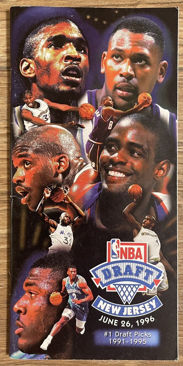 1996 NBA DRAFT PROGRAM-KOBE BRYANT-ALLEN IVERSON-STEVE NASH-RAY