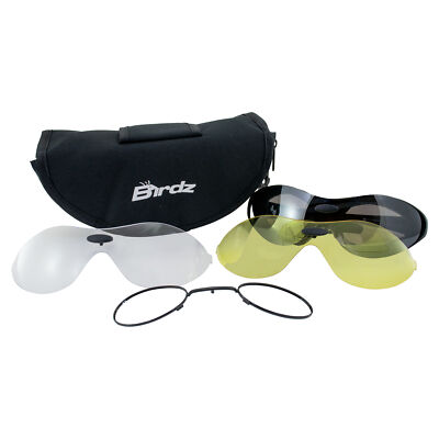 New Birdz Phoenix Goggles Sunglasses Rx Able 3 Lenses Fill with Your Own
