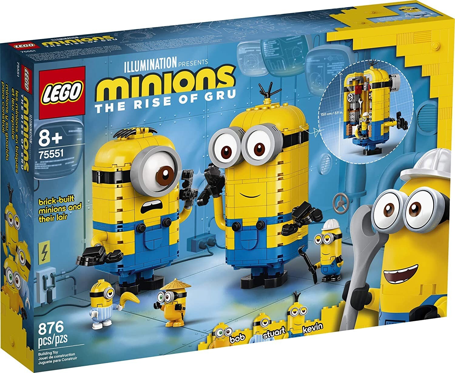 Lego Minions 75551 BRICK-BUILT MINIONS AND THEIR LAIR New Sealed *DAMAGED BOX*