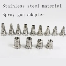 Spray Gun  Adapter （Stainless）for SATA/ Devilbiss /Iwata/Avalon Warte/universal