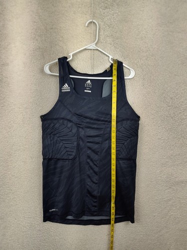 Adidas Tank Top Shirt Men Extra Large Blue NylonBlend Tech Fit Padded Clima Cool - Picture 6 of 18