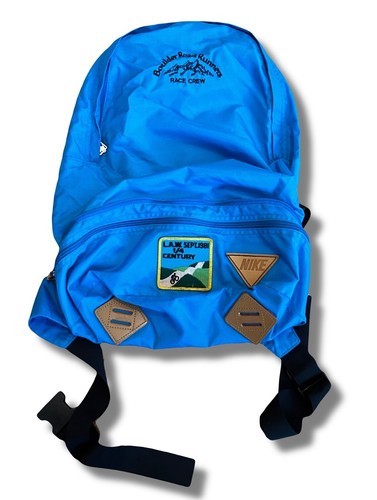 Vtg Rare Nike 90s Backpack Fanny Combo Pack Bag Blue Leather Boulder Colorado