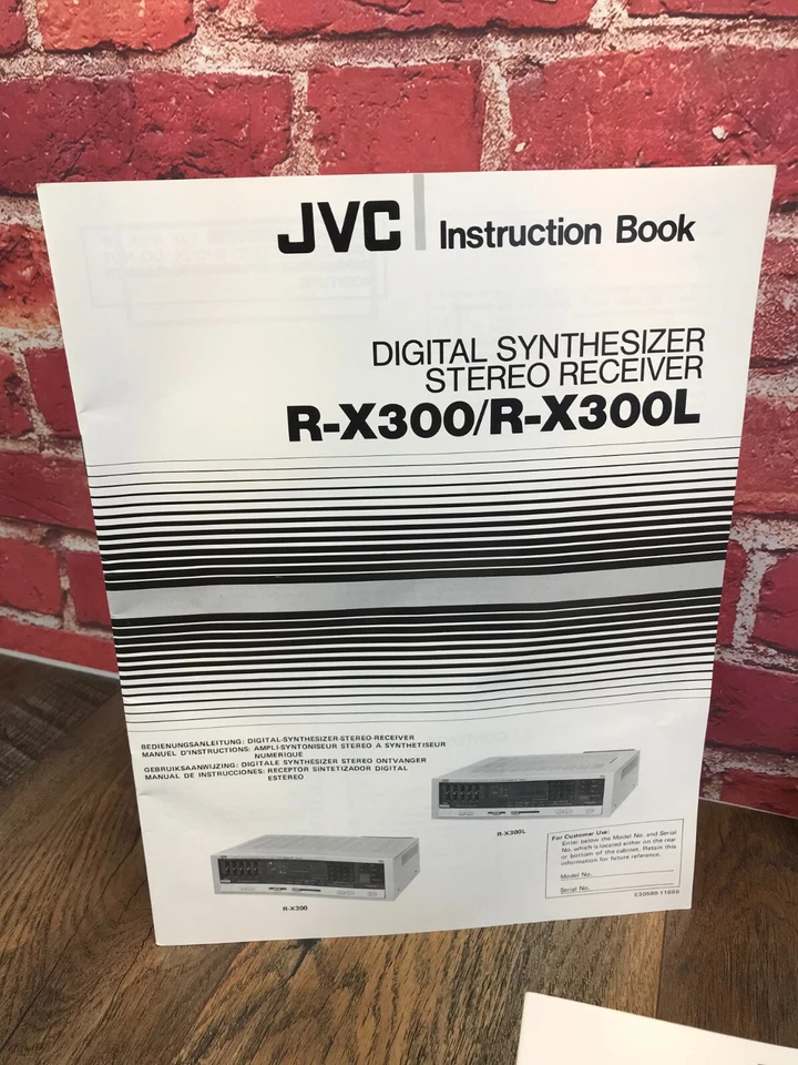 Set of 2 - JVC INSTRUCTION BOOKS R-X300/R-X300L KD-W110/W110N w/ 1 Sales Catalog - Image 4 of 4