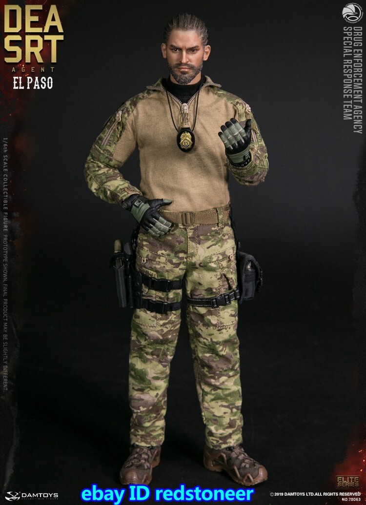 KAN DAMTOYS ELITE SERIES 1/6 EL PASO DAMTOYS Dea Srt (Special Response Team) Agent El Paso 1/6