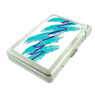 Abstract Zig Zag 100's Cigarette Case lighter ID Holder Wallet y2k