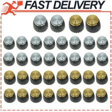 20x Guitar AMP Amplifier Knobs Black with Cap Push-on Knob fits for Marshall