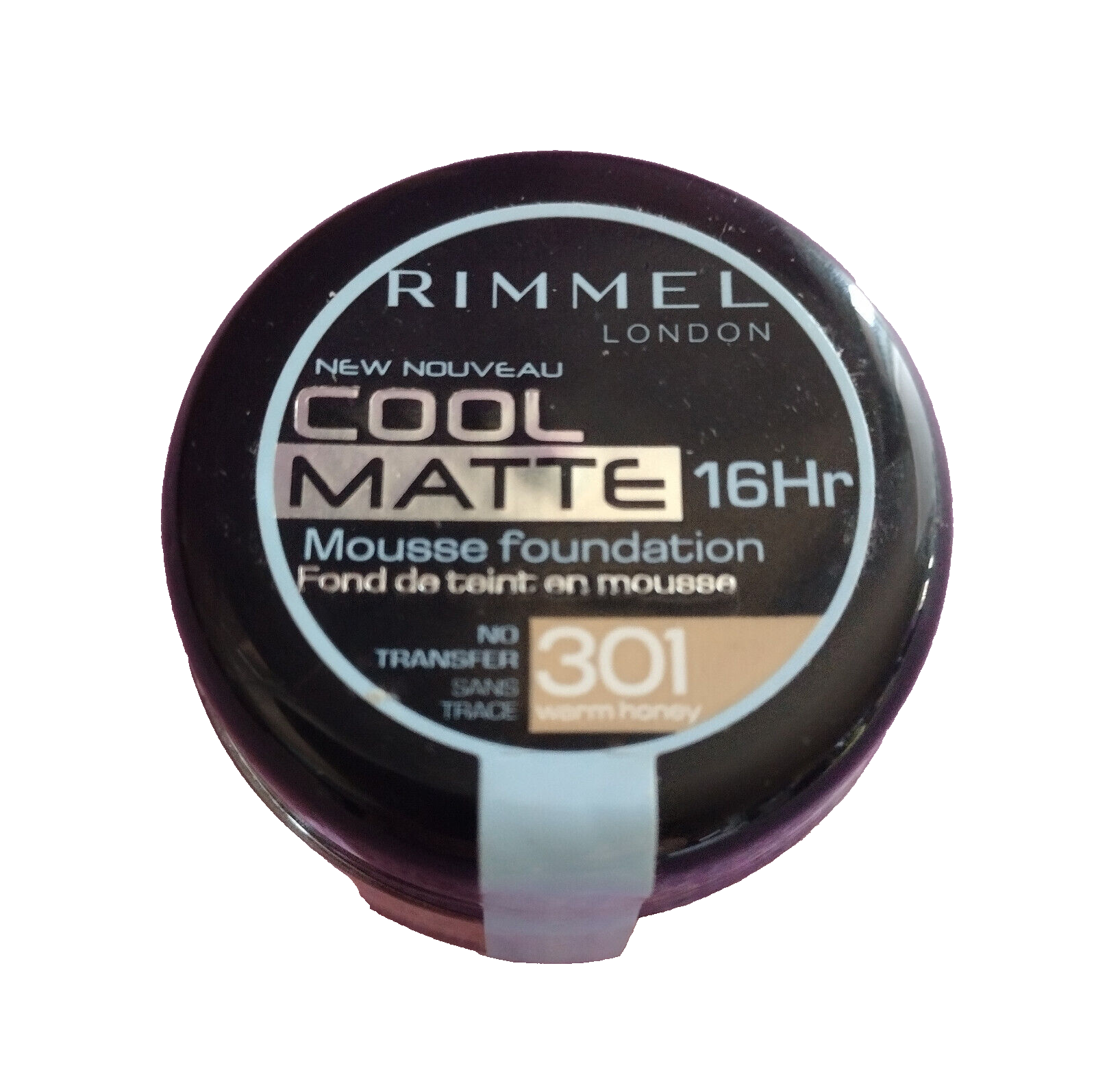 Rimmel London Cool Matte Mousse Foundation Makeup 301 Warm Honey