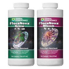 General Hydroponics FloraNova Family: Grow and Bloom - Liquid Base Fertilizers,