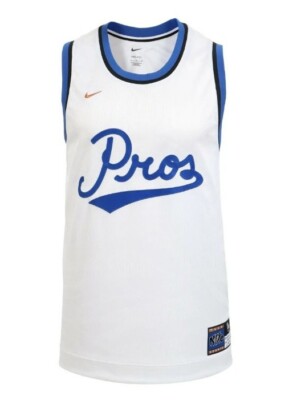 Nike Pro ''Lil Penny 1/2 Cent'' Basketball Dri-Fit Jersey Mens Medium White Blue 