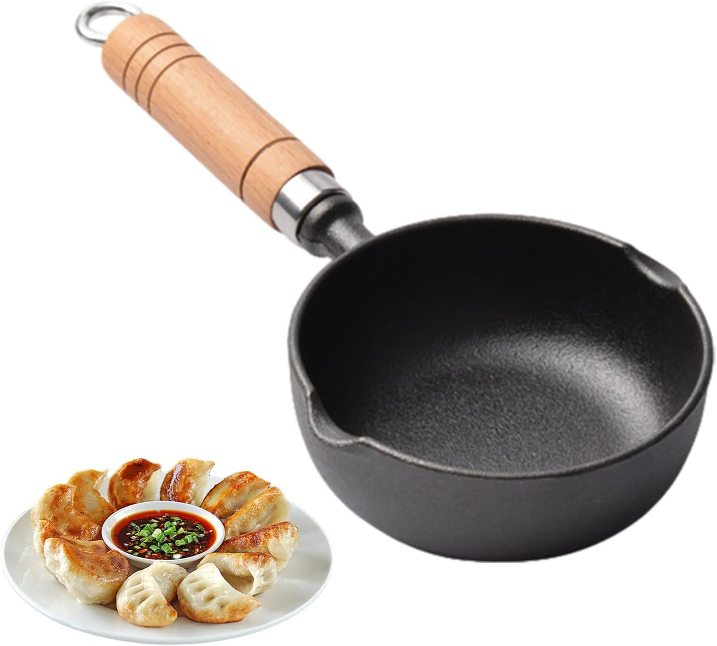 Mini poêle induction à manche amovible noir profond pour un gain de place