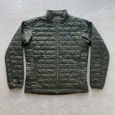 Patagonia Nano Puff Jacket Men's Large Green Full Zip Puffer Outdoor