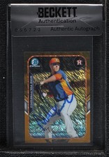 BAS 2015 Bowman Gold 49/50 Mike Foltynewicz #FFM-MFO Seal of Authenticity ow6