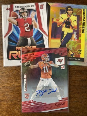 2021 Prestige Xtra Points Kyle Trask ROOKIE AUTO Premium RED #207 + 2 RC Cards
