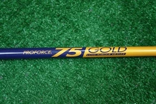 NEW UST PROFORCE 75 GOLD LOW TORQUE REGULAR 46" DRIVER SHAFT 212425