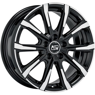 ALUFELGE MSW MSW 79 FUR VOLKSWAGEN GOLF VII 7X18 5X112 GLOSS BLACK FULL POLISHE