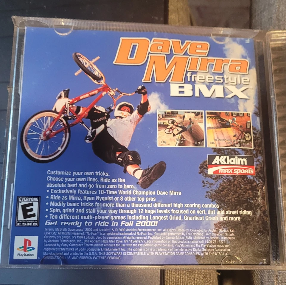 Jeremy McGrath Supercross 2000 (Sony Playstation) w/Manuel  - Image 2 of 4