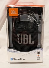 JBL Clip 4 Ultra-Portable Waterproof  Dustproof Bluetooth Speaker - Black - NEW
