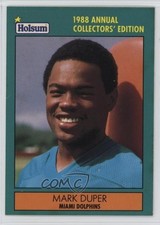 1988 Holsum Miami Dolphins Annual Collector's Edition Mark Duper #3 7sd