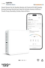 Smart Sensor for Air Quality Monitor, AC Control CO, WiFi Quality, Energy saving