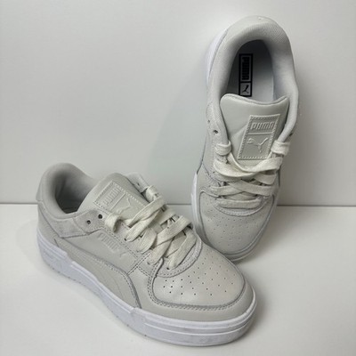 Puma CA Pro Sedate Grey  White  Size 6 Suede Nubuck Lace Up Sneakers 396704-02