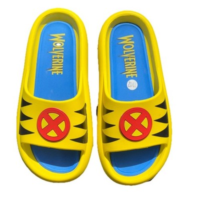 Ground Up Wolverine Men's Slide Sandals Yellow Blue Red Synthetic Comfort
