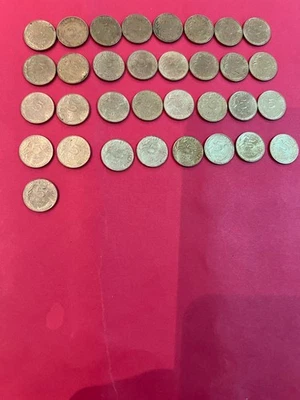 Pieces de 5 ct de francs serie complete de 1966/1998 - Photo 1/2
