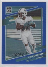 2021 Panini Donruss Optic Blue Prizm 30/179 Myles Gaskin #61 1o2