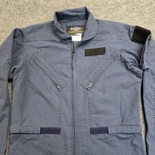 Gibson  Barnes Flight Suit Mens 42R Blue Utility Coveralls Jumpsuit Made In USA