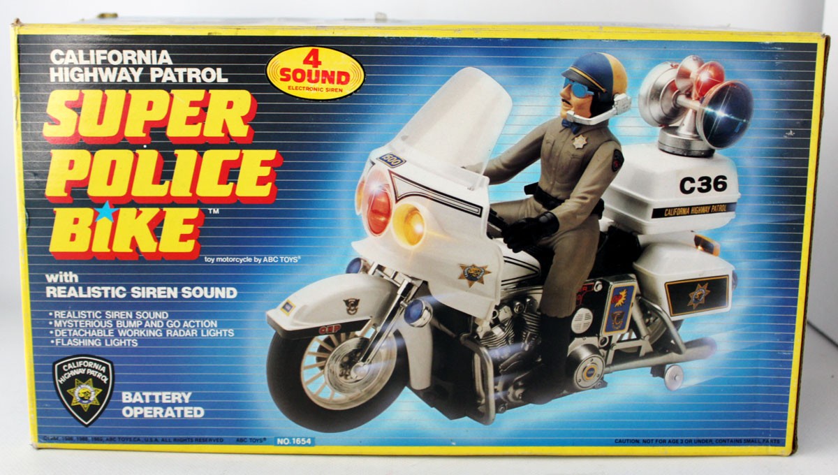 RARE VINTAGE 1989 CALIFORNIA HIGHWAY PATROL SUPER POLICE BIKE