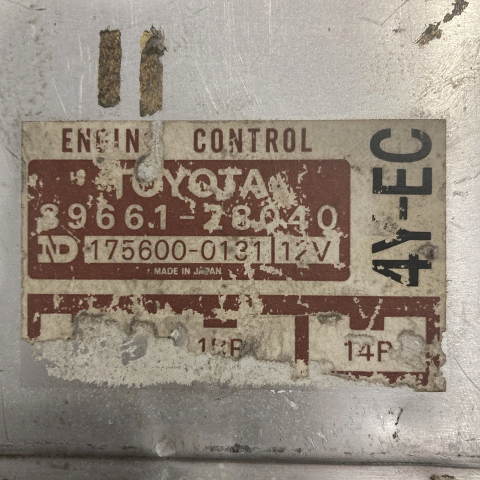 1988 Toyota Van ECU/ECM 89661-28040 - Image 2 of 4