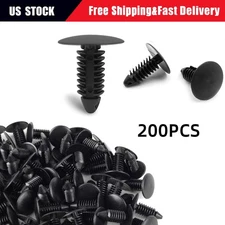 New 200Pcs Bumper Clips Auto Car Hole Plastic Rivets Fastener Fender Push Pin