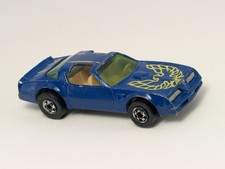 Vintage 1977 1980 Hot Wheels Blackwall Hot Bird Blue Pontiac Firebird Hong Kong