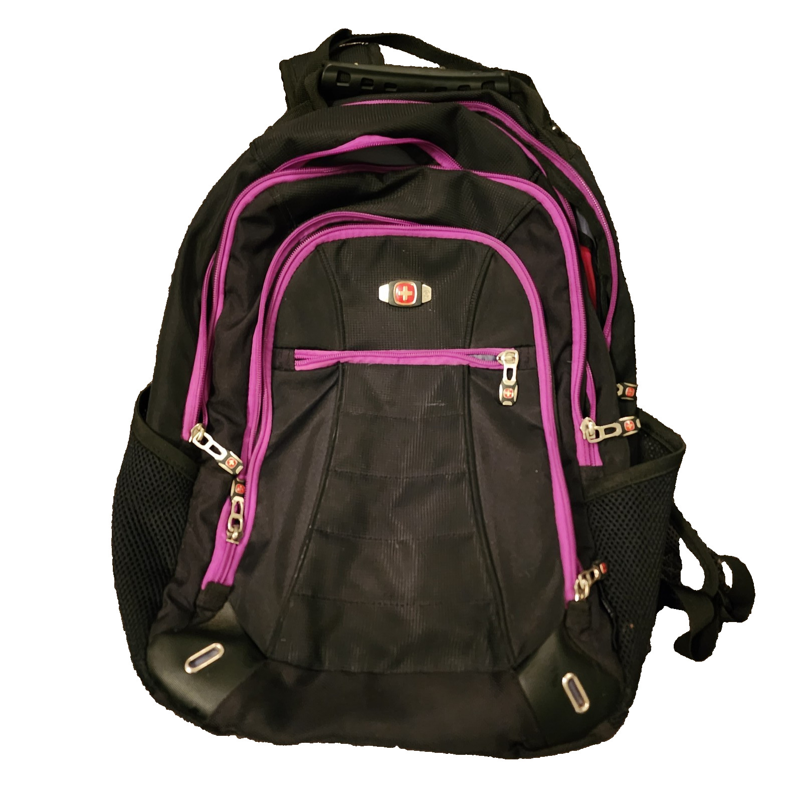SwissGear - Skywalk Deluxe Laptop Backpack - Black/Orchid