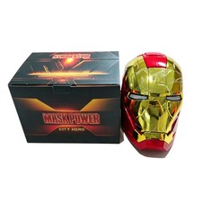 Iron Man 1:1 MK5 Jarvis Deformable Control por Voz Casco Usable Máscara de Navidad