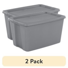  2 pack Extra Large Storage Bin, 30 Gallon Plastic Storage Container