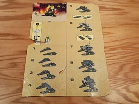Blacktron LEGO #6878 Sub Orbital Guardian INCOMPLETE + other set pieces