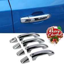 Chrome Door Handle Covers For 2019+ Chevy Silverado Gmc Sierra Yukon 4 Smart Key